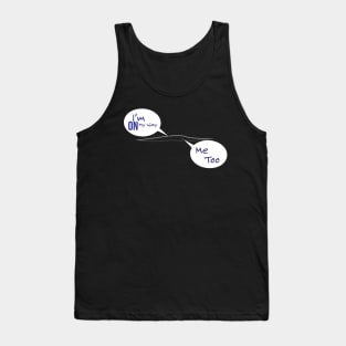 On my way and me too Funny maternity t-shirt design - Twins Tank Top